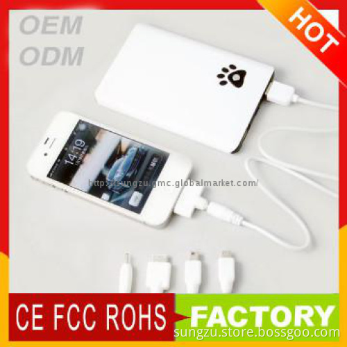 External power bank portable battery charger for samsung